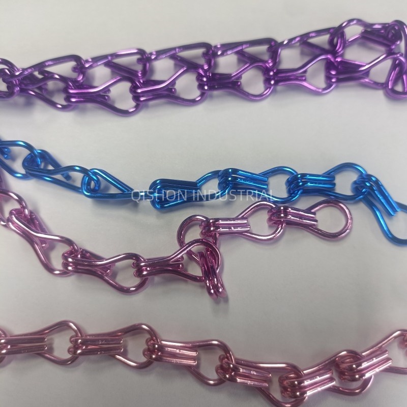 Colorful Flexible Decorative Chain Link Curtain Fly Screens